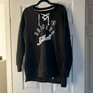 Raiders Football League Pullover Majestic Size Large